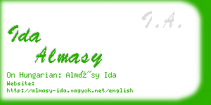 ida almasy business card